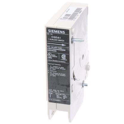 Siemens CQDA1 Circuit Breaker Auxiliary 1A/1B Sentron Series