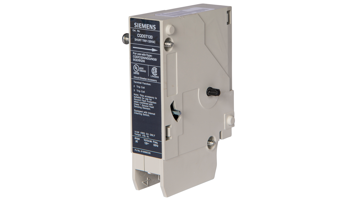 Siemens CQDST120 Circuit Breaker Shunt Trip 120V Sentron Series