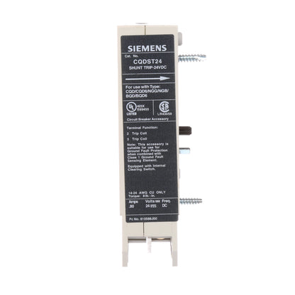Siemens CQDST24 Circuit Breaker Shunt Trip | 24V CQD Sentron Series