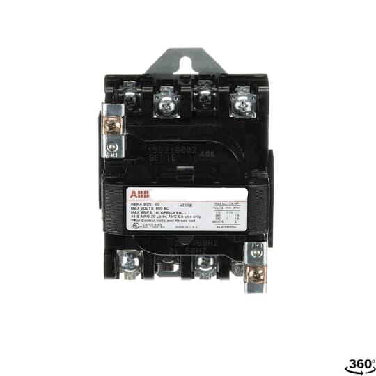 CR305B004 General Electric 300-Line Contactor 3 pole 3 phase 600V 20A 460V coil - Essential Electric Supply