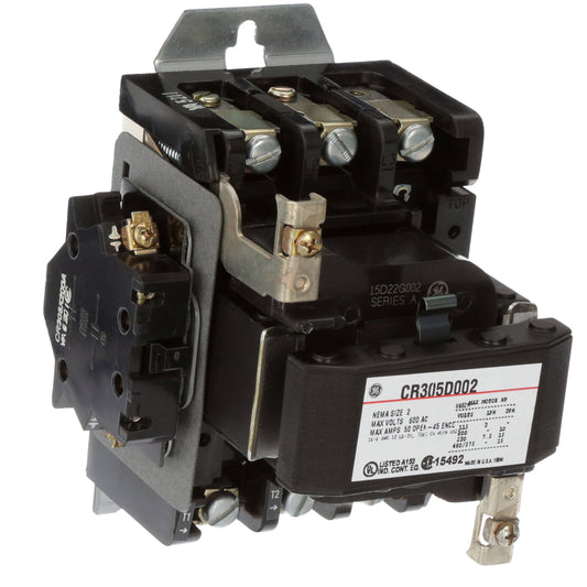 General Electric CR305D002 Contactor | 3P 3PH 600V 50A 115V 300-Line