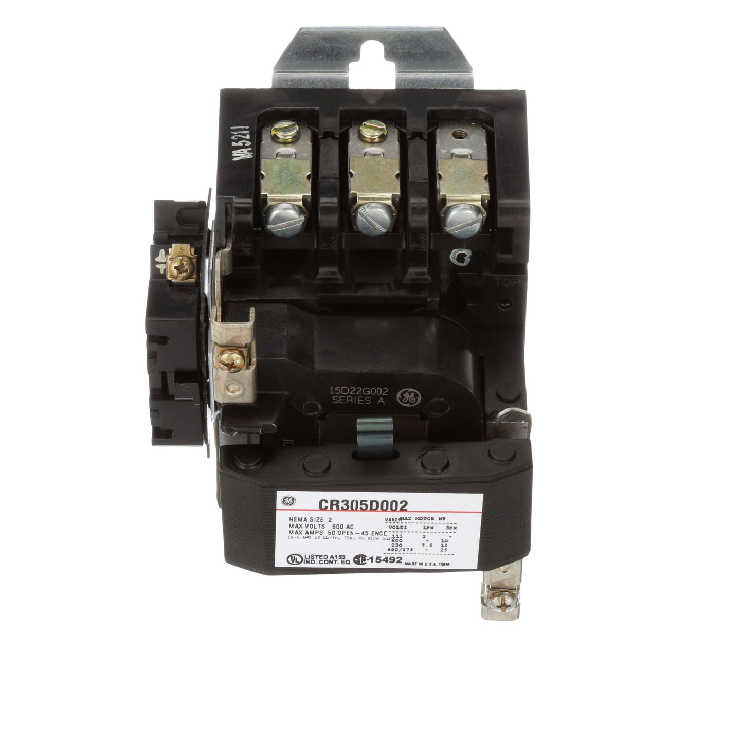 General Electric CR305D002 Contactor | 3P 3PH 600V 50A 115V 300-Line