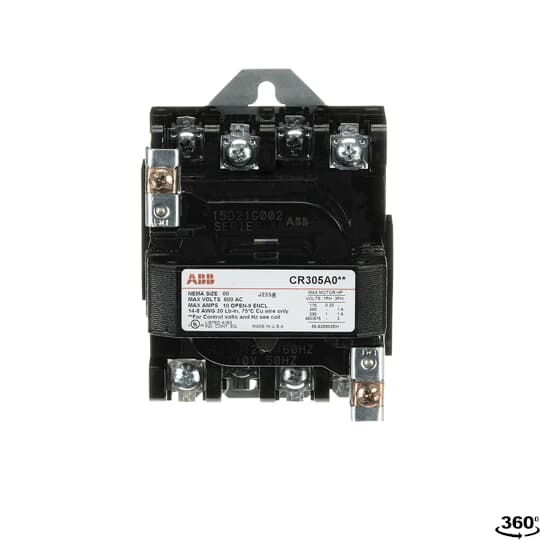 CR305D002 General Electric 300-Line Contactor 3 pole 3 phase 600V 50A 115V coil - Essential Electric Supply
