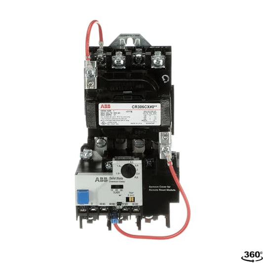 CR306CXE002 General Electric 300-Line Motor Starter 3 pole 3 phase 600V 27A 115V coil - Essential Electric Supply