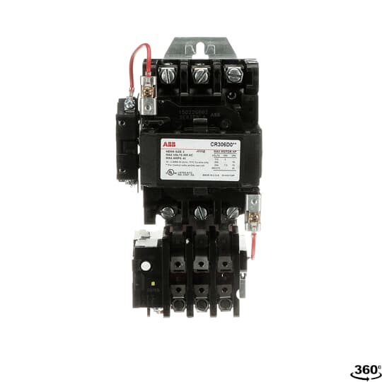 CR306D002 General Electric 300-Line Motor Starter 3 pole 3 phase 600V 45A 115V coil - Essential Electric Supply