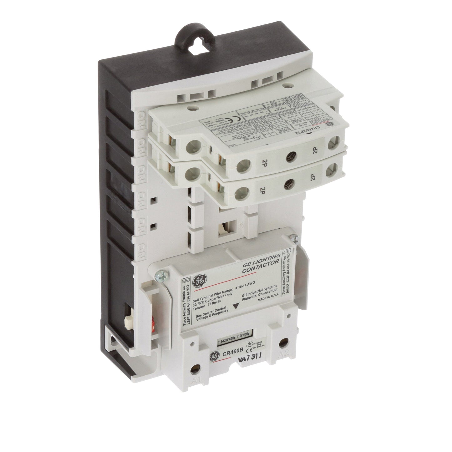 General Electric CR463L40AJA Contactor | 4 pole 3 phase 600V 30A 110V coil CR460 Series