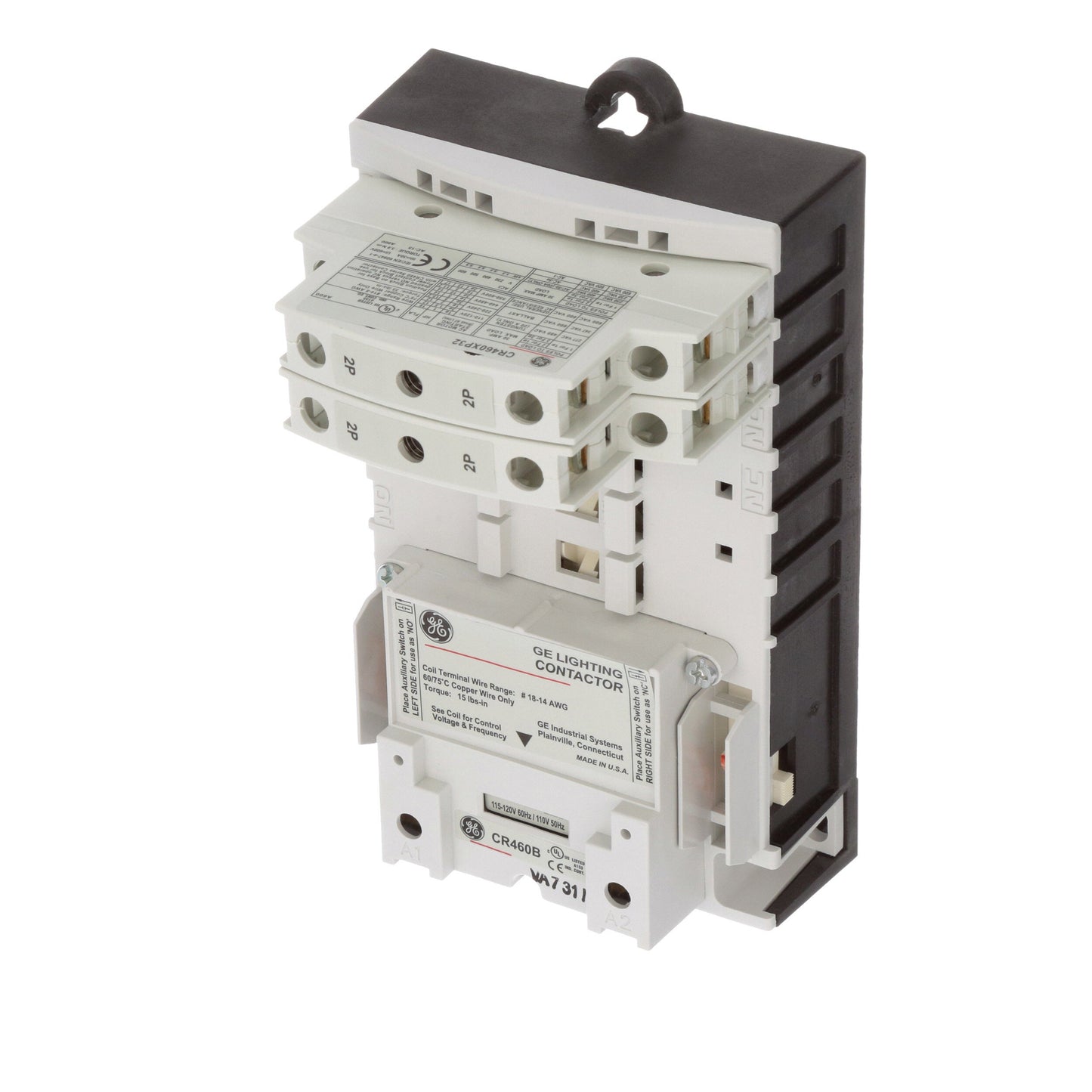General Electric CR463L40AJA Contactor | 4 pole 3 phase 600V 30A 110V coil CR460 Series