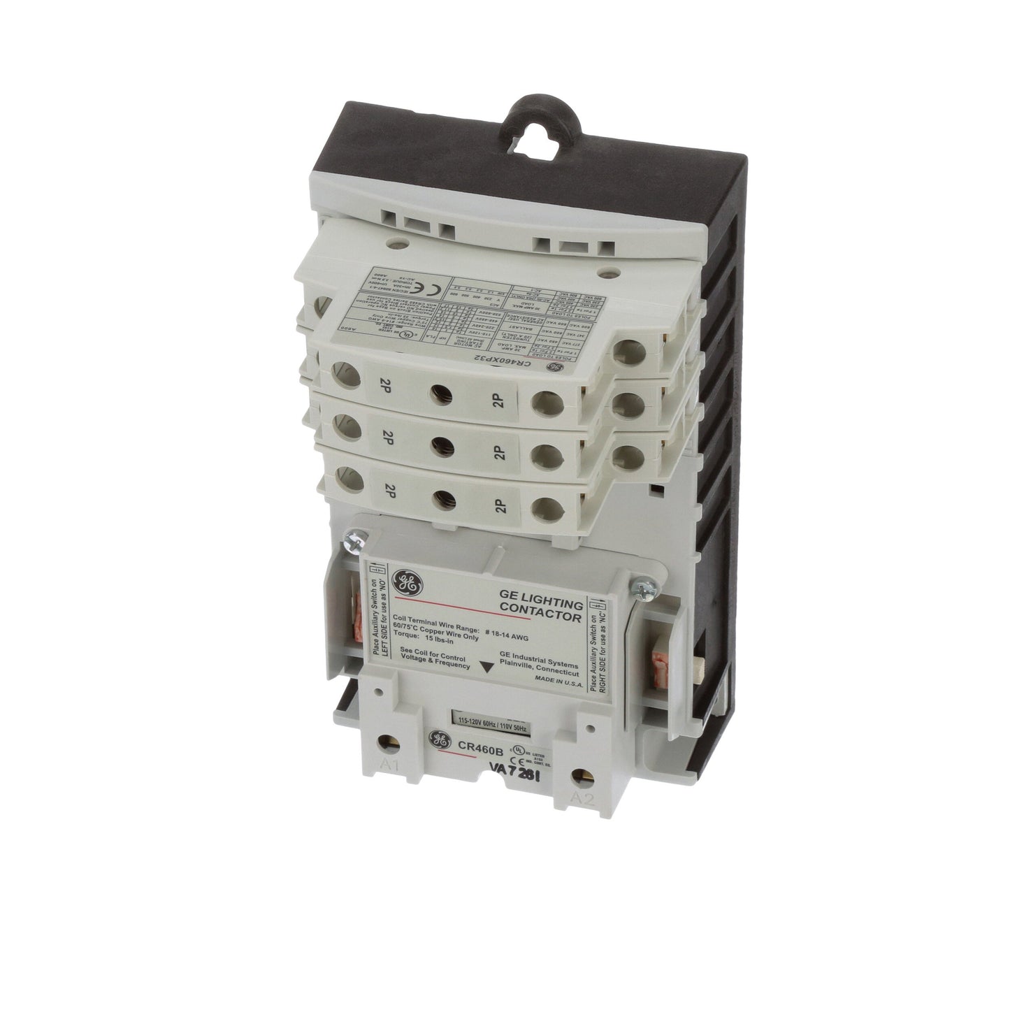 General Electric CR463L60AJA Contactor | 600V 3 phase 30A 6 pole 110V coil CR460 Series