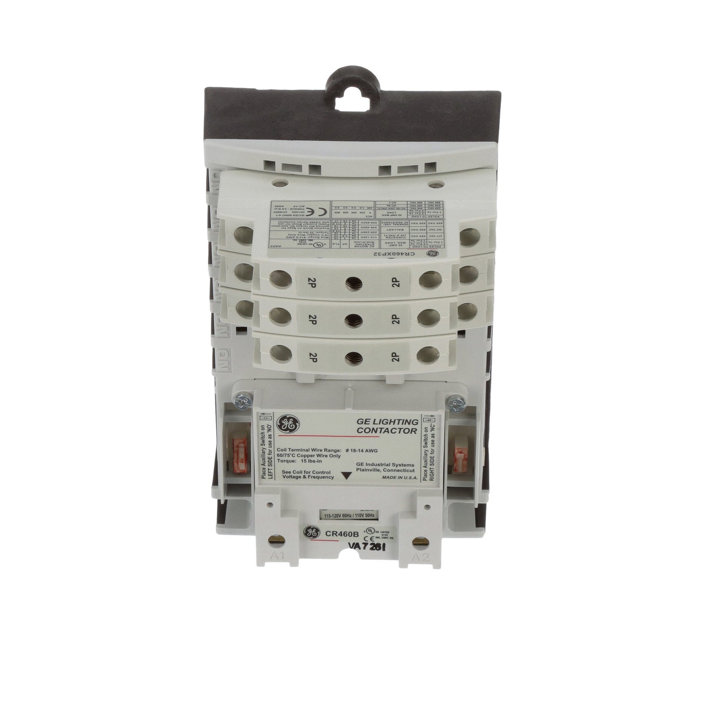 General Electric CR463L60AJA Contactor | 600V 3 phase 30A 6 pole 110V coil CR460 Series