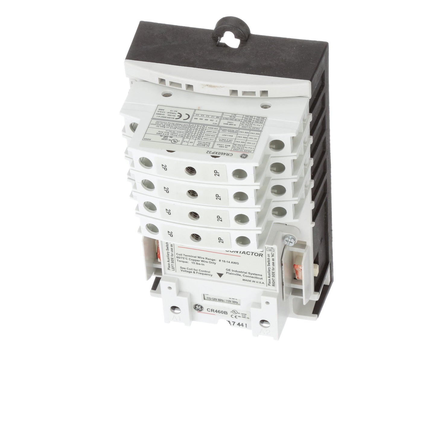 General Electric CR463L80AJA Contactor | 8 pole 3 phase 600V 30A 110V coil CR460 Series