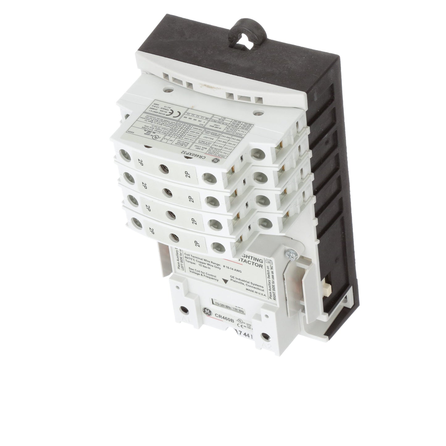 General Electric CR463L80AJA Contactor | 8 pole 3 phase 600V 30A 110V coil CR460 Series