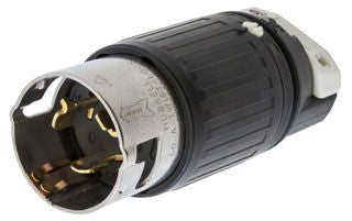 Hubbell CS6365C Plugs Recep 50A 125/250V 3-Pole 4-Wire Twist-Lock