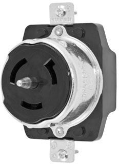 Hubbell CS8269 Twist-Lock Receptacle | 50A 250V 2P3W Grounding CS Series