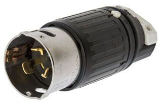 Hubbell CS8365C Industrial Plug 50A 3-Phase 250V 3-Pole 4-Wire Twist-Lock