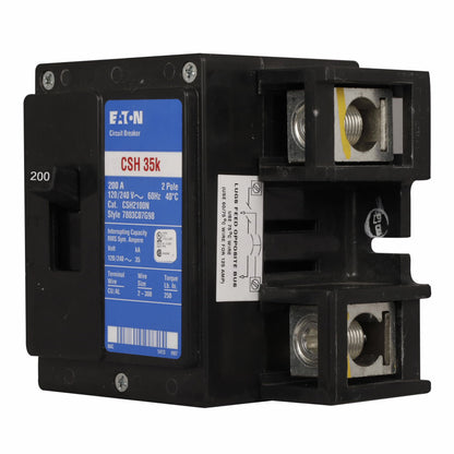 Cutler Hammer CSH2200N Circuit Breaker | 240V 200A 2P 35kA@240V Plug-In Type CH