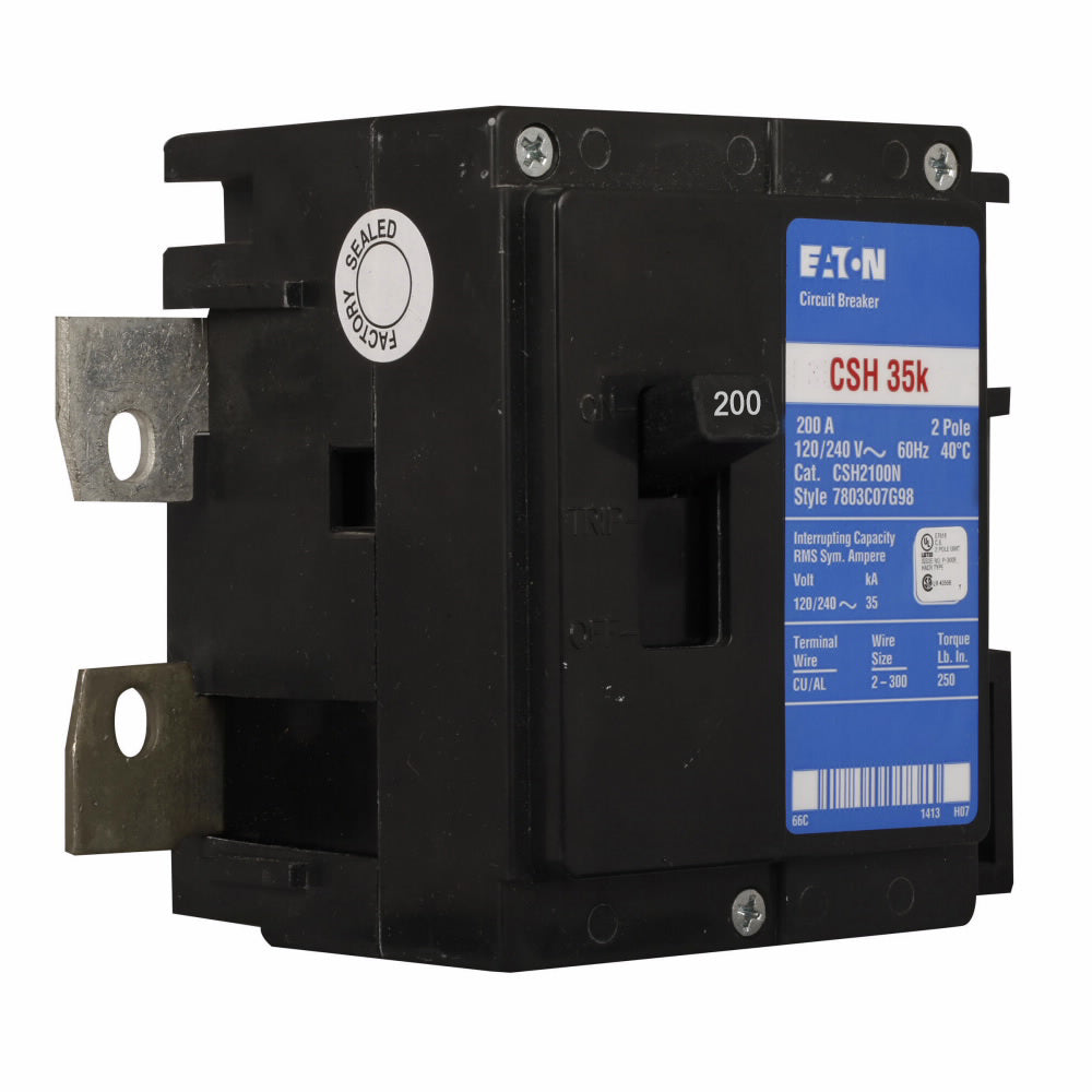 Cutler Hammer CSH2200N Circuit Breaker | 240V 200A 2P 35kA@240V Plug-In Type CH