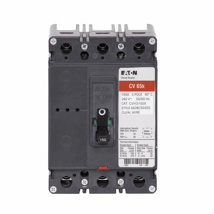 Cutler Hammer CVH3150X Circuit Breaker | 240V 150A 3P 100kA@240V Bolt-On CVH Series