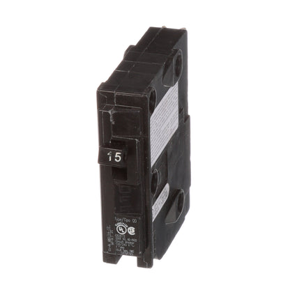 Siemens D115 Circuit Breaker | 240V 15A 1P 10kA Plug-In QD Series
