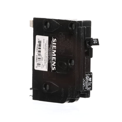 Siemens D120 Circuit Breaker | 240V 20A 1P 10kA Plug-In QD Series