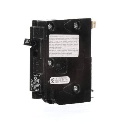 Siemens D120 Circuit Breaker | 240V 20A 1P 10kA Plug-In QD Series