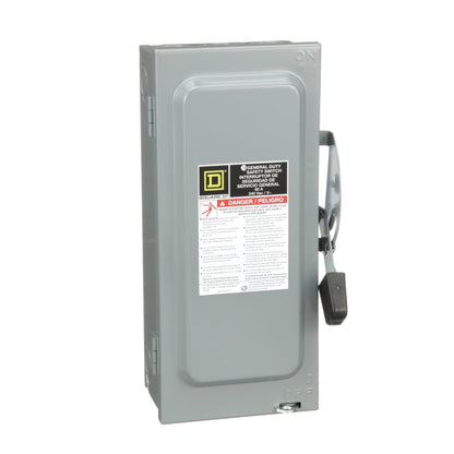 Square D D222N Disconnect Switch | 240V AC 60A 2P Fusible Series F