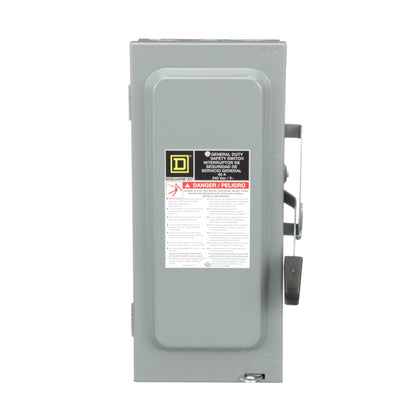 Square D D222N Disconnect Switch | 240V AC 60A 2P Fusible Series F