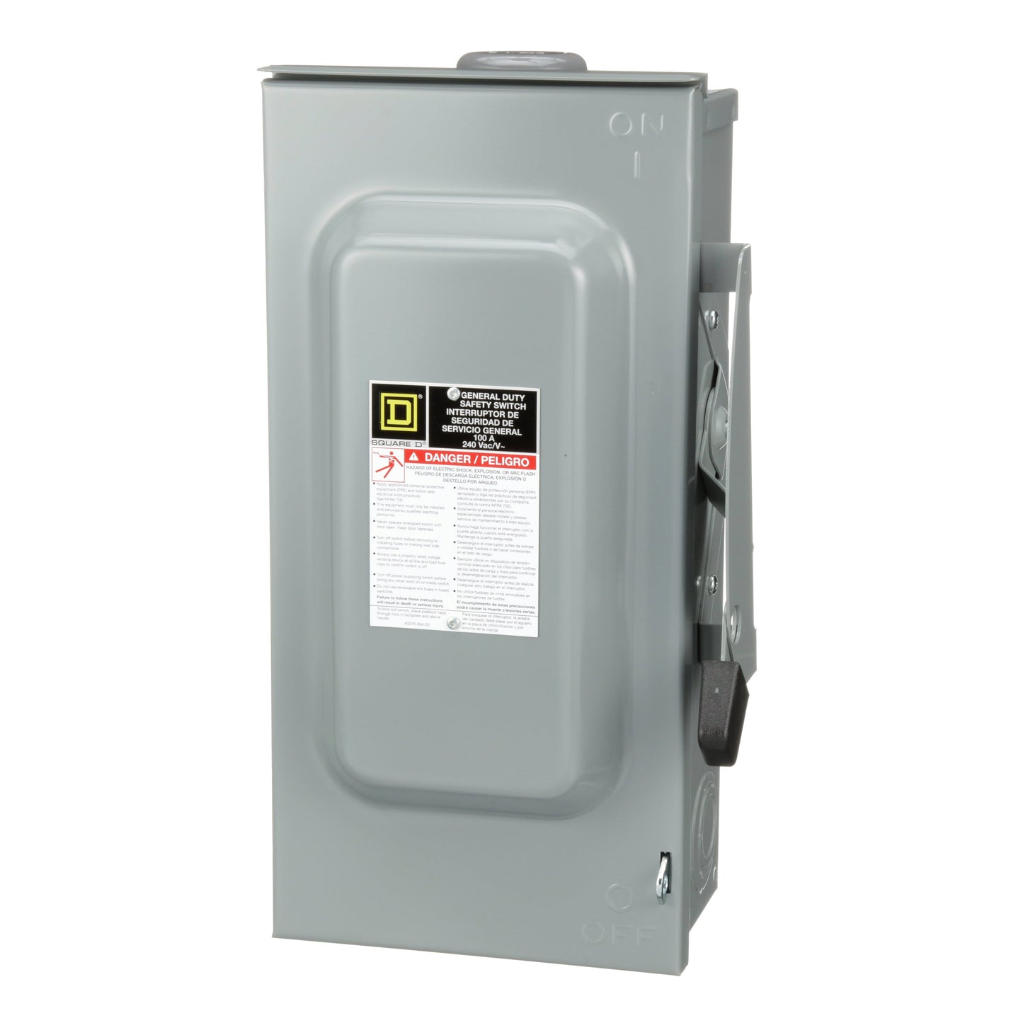 Square D D223NRB Disconnect Switch | 240V AC 100A 1 Phase 2 Pole Fusible NEMA 3R Series F