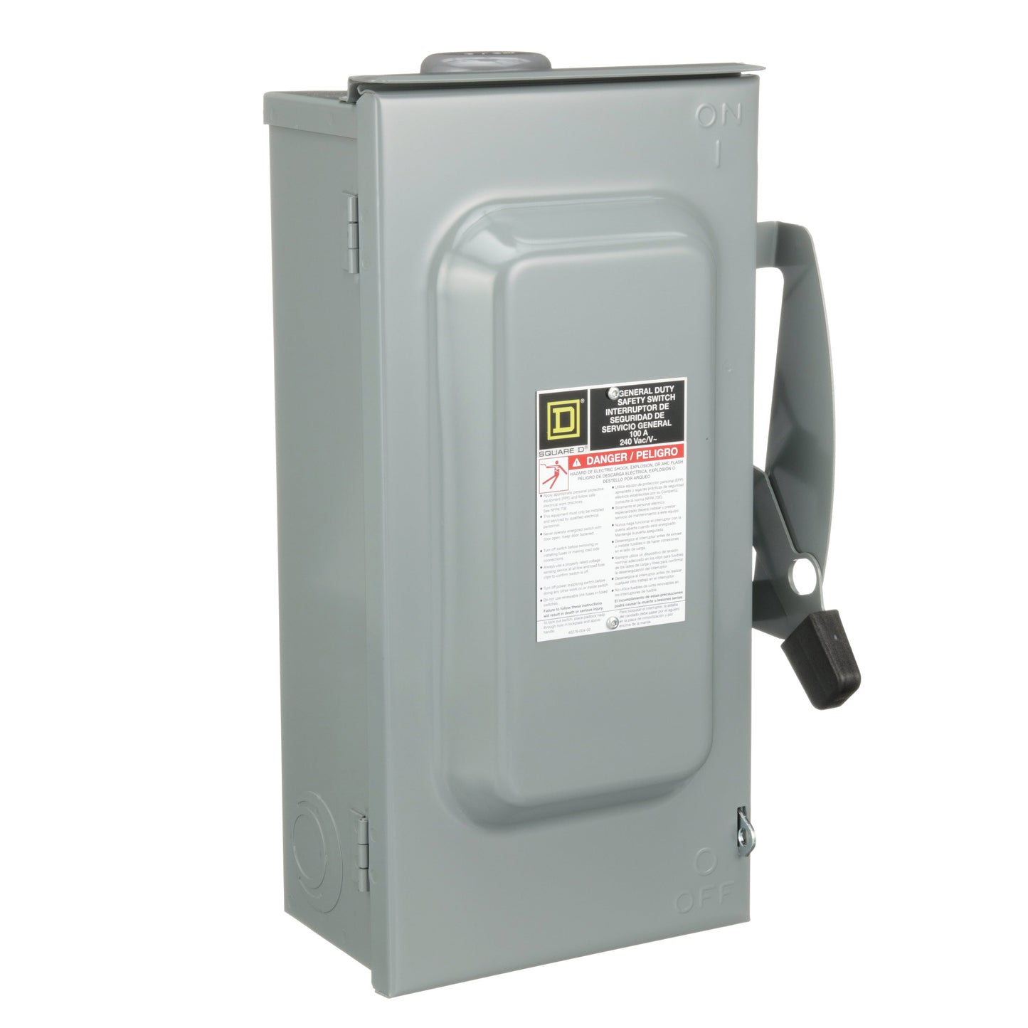 Square D D223NRB Disconnect Switch | 240V AC 100A 1 Phase 2 Pole Fusible NEMA 3R Series F