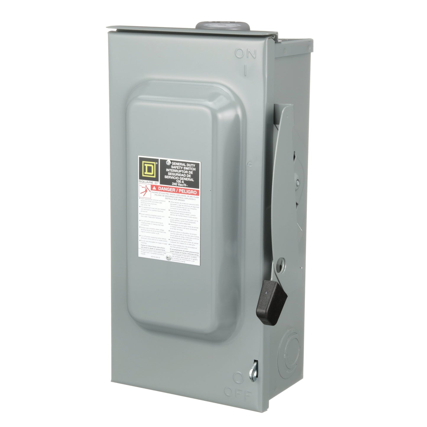 Square D D223NRB Disconnect Switch | 240V AC 100A 1 Phase 2 Pole Fusible NEMA 3R Series F