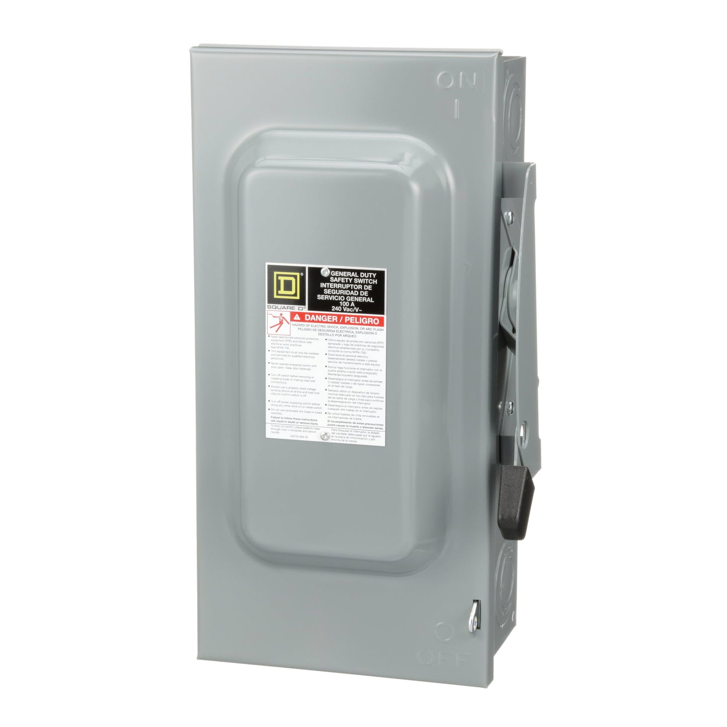 Square D D223N Disconnect Switch | 240V AC 100A 2P Fusible Series F