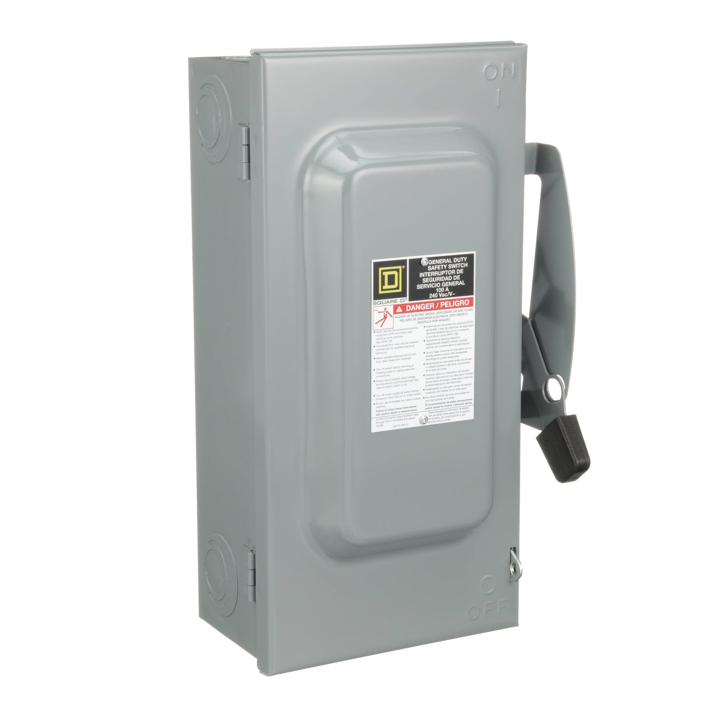 Square D D223N Disconnect Switch | 240V AC 100A 2P Fusible Series F