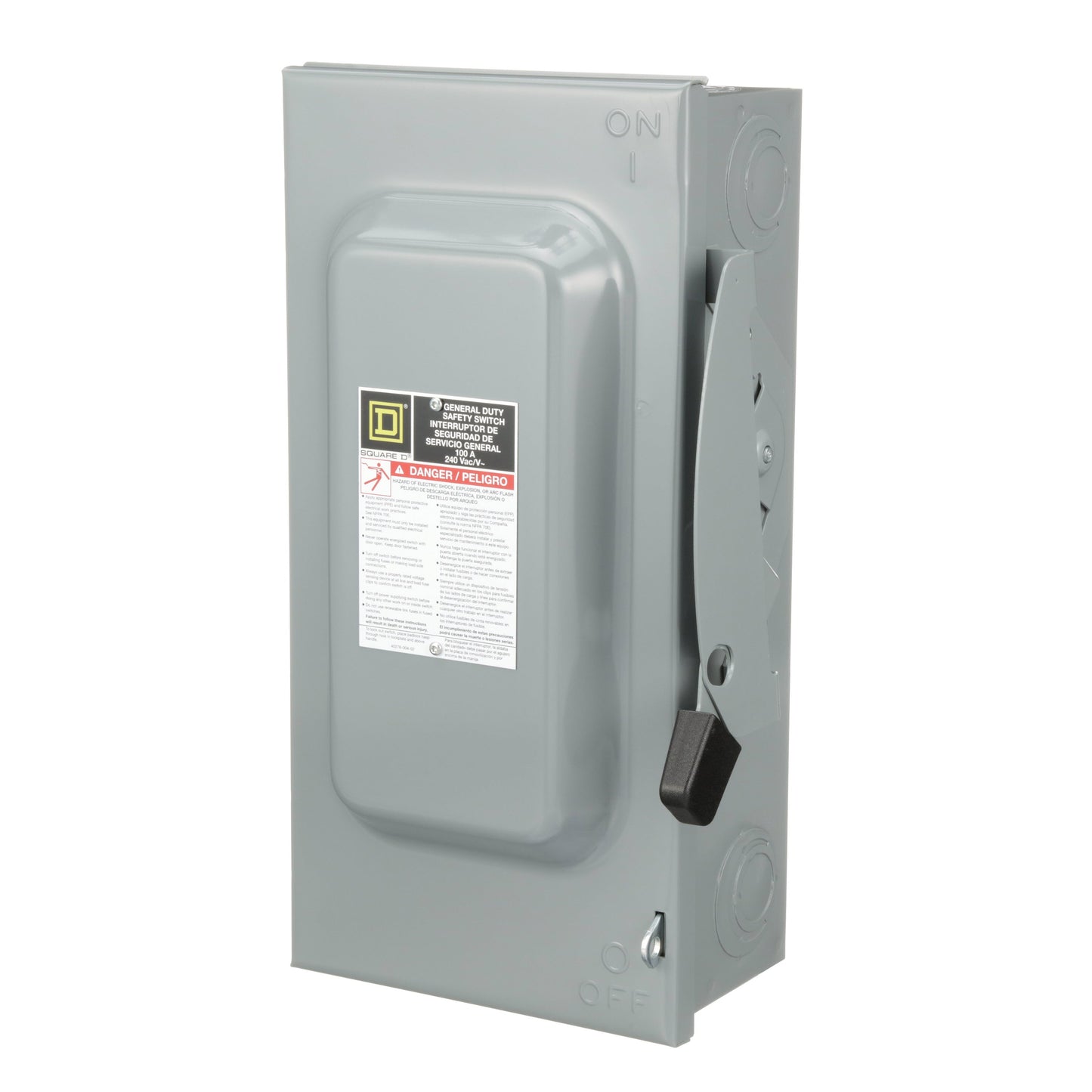 Square D D223N Disconnect Switch | 240V AC 100A 2P Fusible Series F