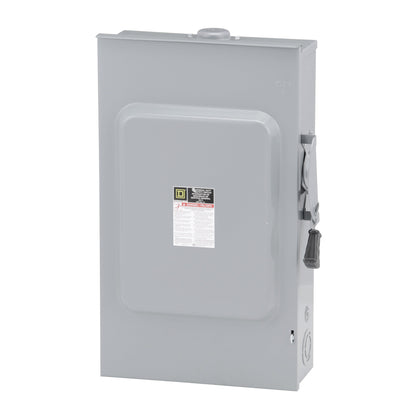 Square D D224NRB Disconnect Switch | 240V AC 200A 1 Phase 2 Pole Fusible NEMA 3R Series F