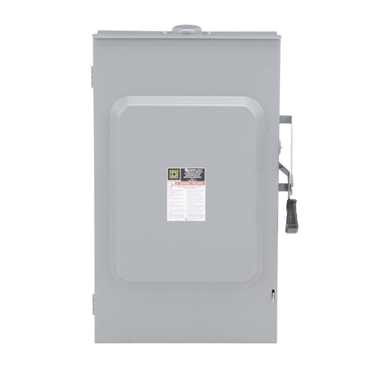Square D D224NRB Disconnect Switch | 240V AC 200A 1 Phase 2 Pole Fusible NEMA 3R Series F