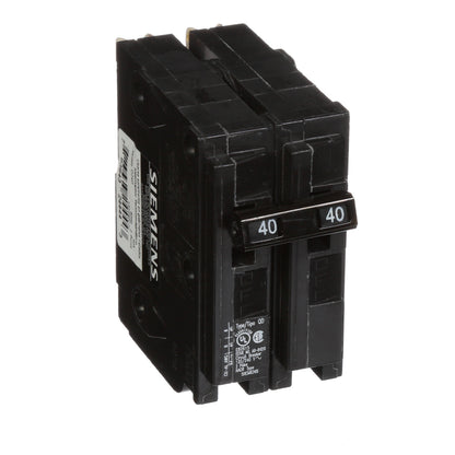Siemens D240 Circuit Breaker | 240V 40A 2P 10kA Plug-In QD Series