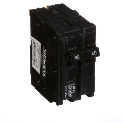 Siemens D260 Circuit Breaker | 240V 60A 2P 10kA Plug-In QD Series
