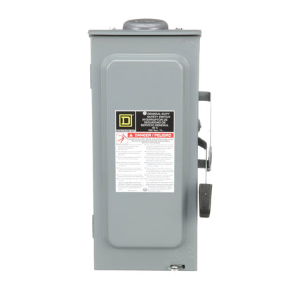 Square D D322NRB Disconnect Switch | 240V AC 60A 3P Fusible NEMA 3R Series F