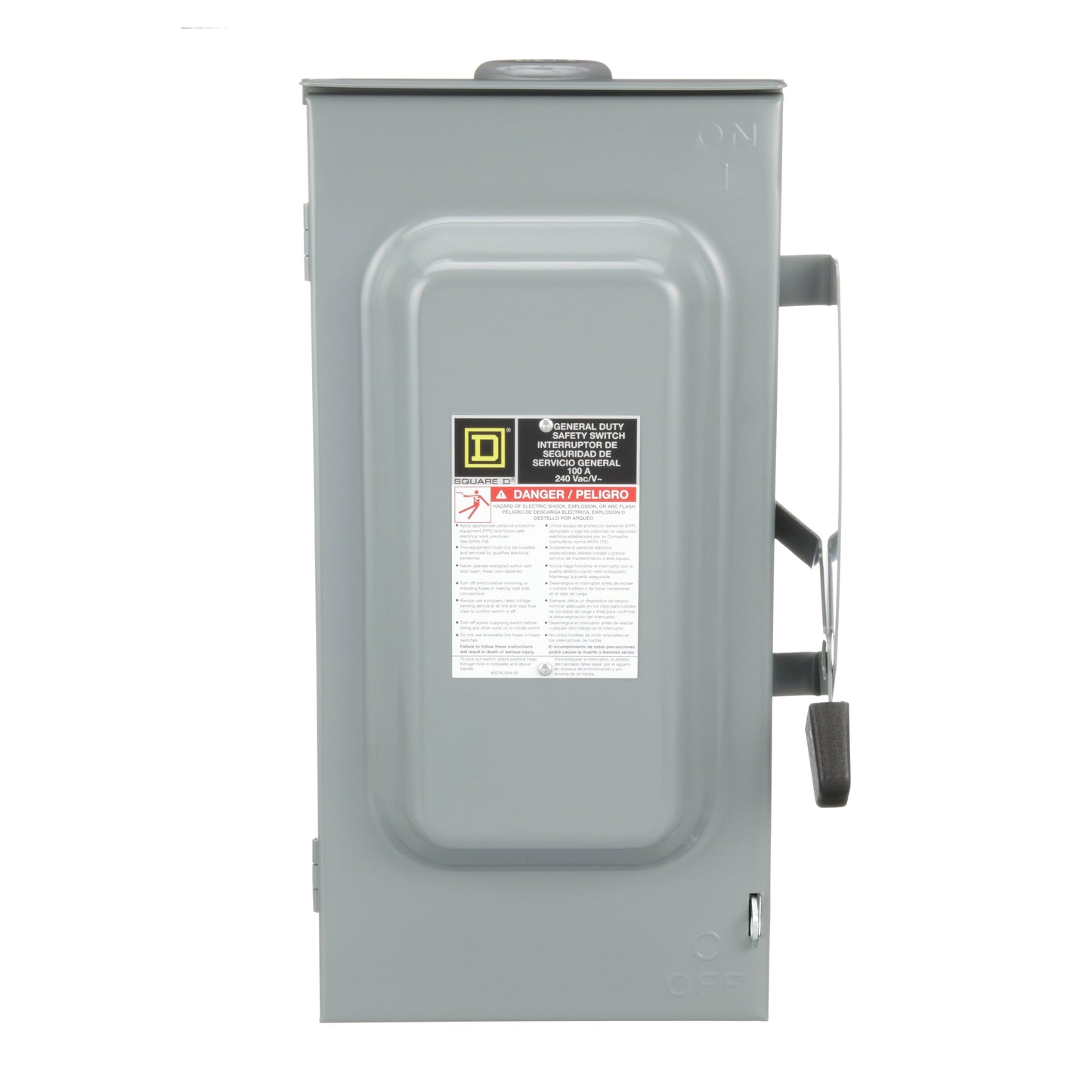 Square D D323NRB Disconnect Switch | 240V AC 100A 3P Fusible Series F