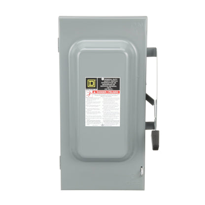 Square D D323N Disconnect Switch | 240V AC 100A 3P 3Pole Fusible Series F