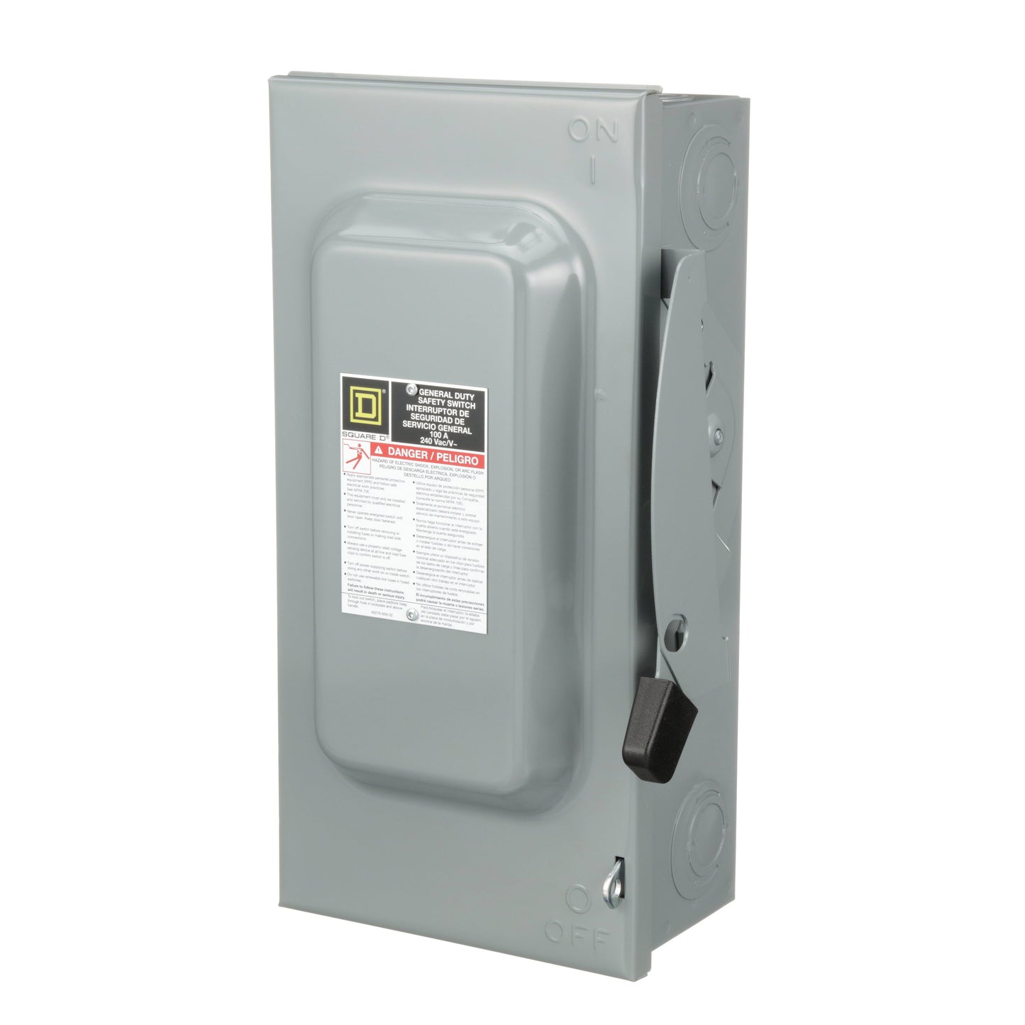 Square D D323N Disconnect Switch | 240V AC 100A 3P 3Pole Fusible Series F