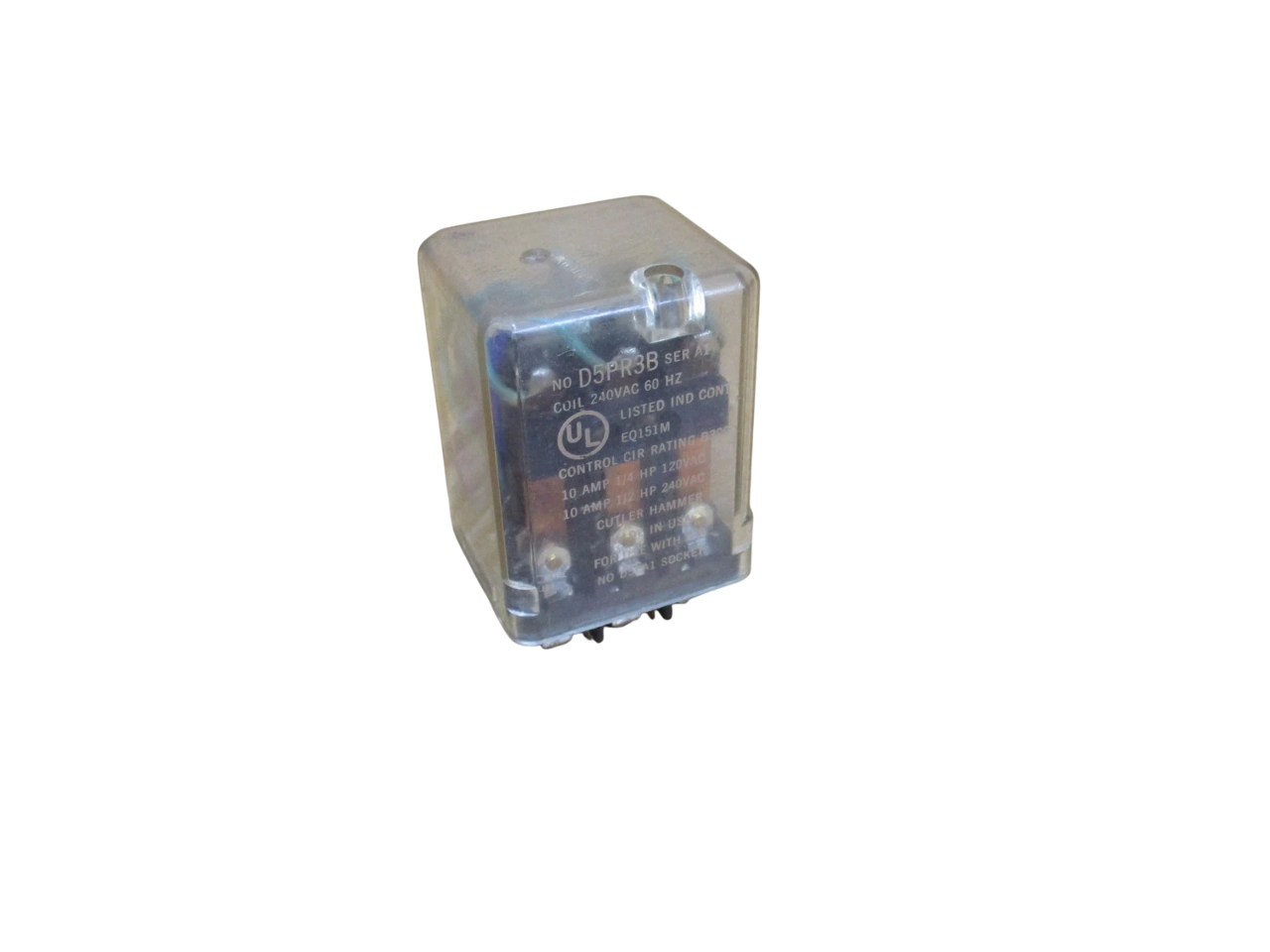 Eaton D5PR3B Relay | 220/240V Coil 3PDT 16A D5 Series