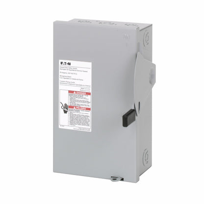 Cutler Hammer DG221UGB Disconnect Switch | 240V 30A Non-Fusible 1 Phase 2 Pole DG Series