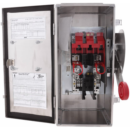 Cutler Hammer DH222NWK Disconnect Switch | 240V 60A 1 Phase 2 Pole 200kA@240V NEMA 3R DH Series