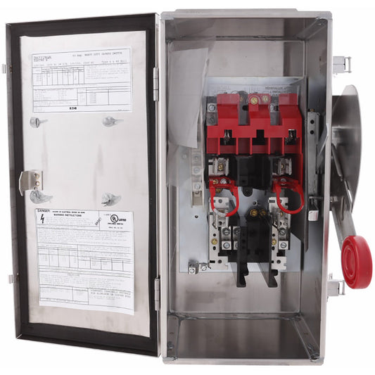 Cutler Hammer DH222NWK Disconnect Switch | 240V 60A 1 Phase 2 Pole 200kA@240V NEMA 3R DH Series