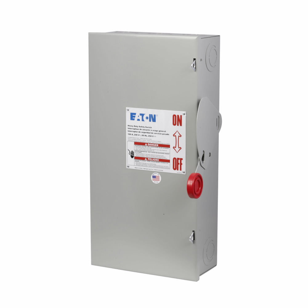 Cutler Hammer DH223NGK Disconnect Switch | 240V 100A 1-Phase 2-Pole Fusible DH Series