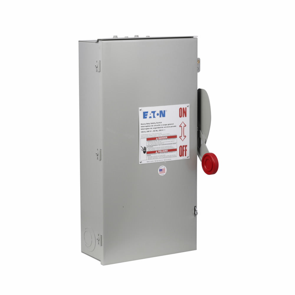 Cutler Hammer DH223NRK Disconnect Switch | 240V 100A 1-Phase 2-Pole Fusible NEMA 4X 100kA@240V DH Series