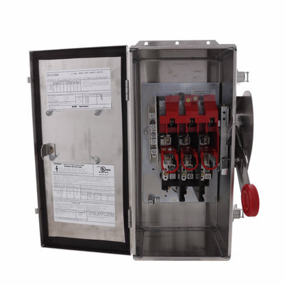 Cutler Hammer DH321NWK Disconnect Switch | 240V 30A 3P Fusible 200kA@240V DH Series