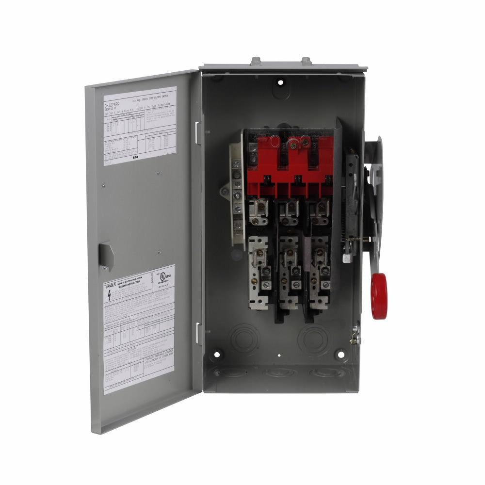 Cutler Hammer DH322FRK Disconnect Switch | 240V 60A 3P Fusible DH Series