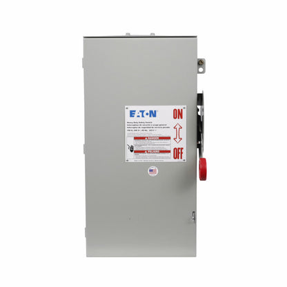Cutler Hammer DH323NRK Disconnect Switch | 240V 100A 3P Fusible NEMA 3R DH Series