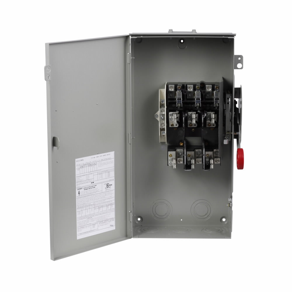 Cutler Hammer DH323NRK Disconnect Switch | 240V 100A 3P Fusible NEMA 3R DH Series